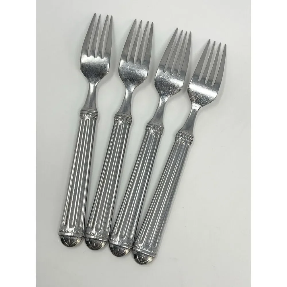JC PENNEY COLONNADE Stainless Glossy Dinner Place Forks 8.25
